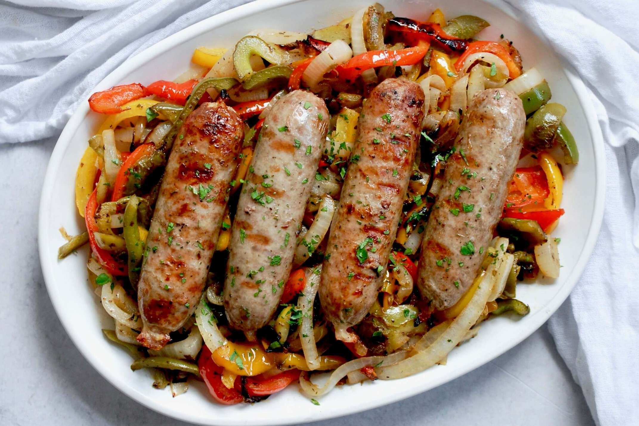 grilled-sausage-with-peppers-and-onions-recipe