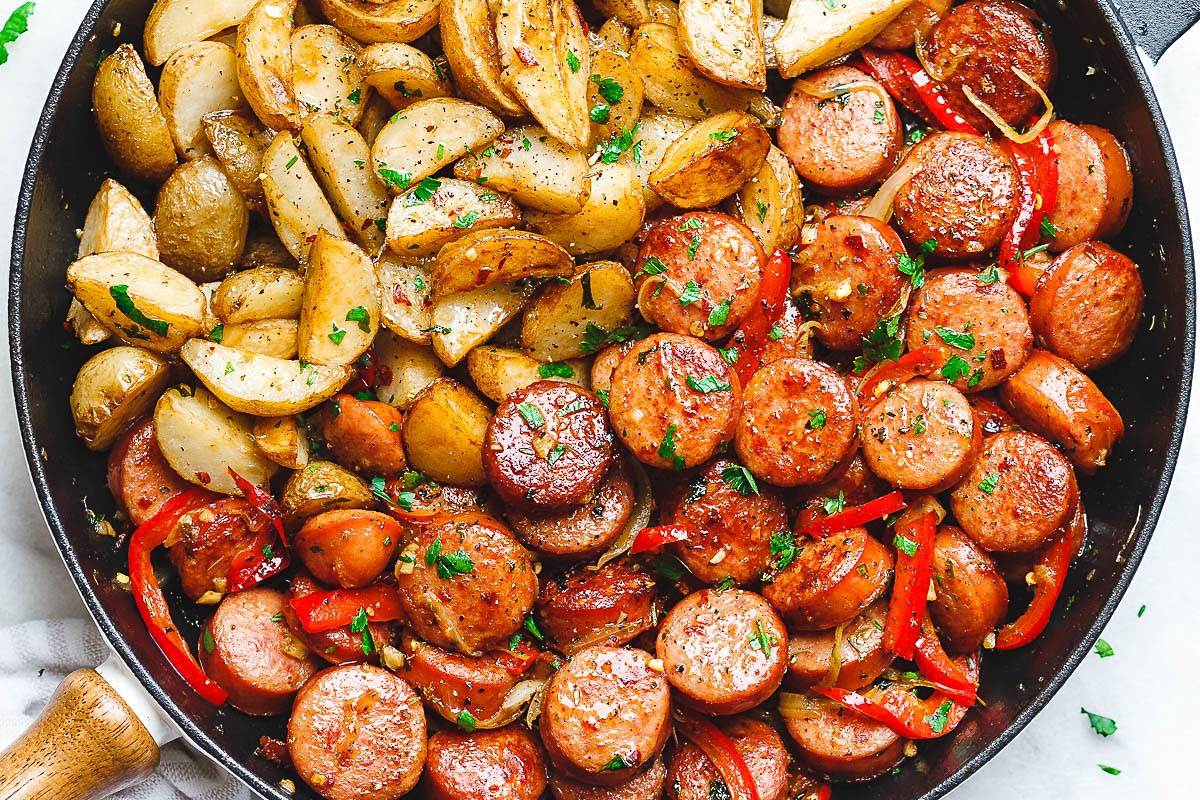 smoked-sausage-skillet-recipe